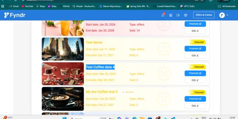 Shreya's cafe on Fyndr now